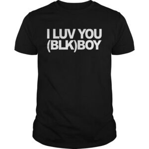 I Luv You Blk Boy Tee Shirt